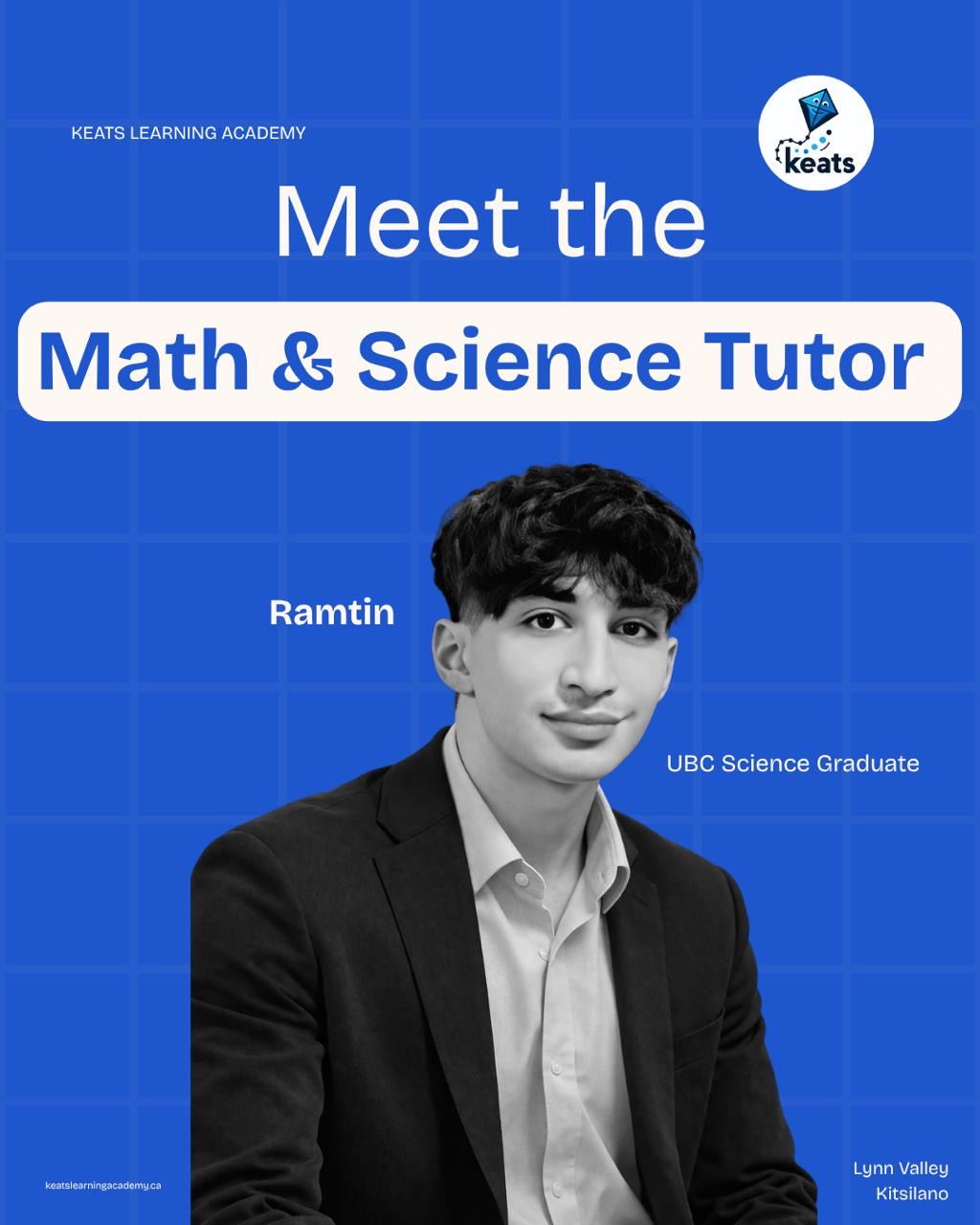 Ramtin — K–12 Math, Science, English & AP tutor at Keats Learning Academy